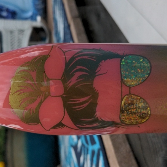 WATER BOTTLE Pool Hair Don't Care 🏝 Handmade Epoxy Resin 15oz - Picture 8 of 11